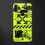 neon travis scott x anti social social club glass case for samsung a11 image