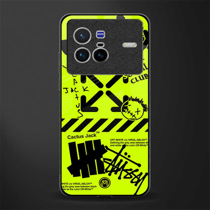 neon travis scott x anti social social club glass case for vivo x80 image