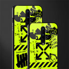 neon travis scott x anti social social club glass case for oneplus 8 image-2