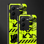 neon travis scott x anti social social club back phone cover | glass case for vivo v25 pro 5g