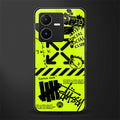 neon travis scott x anti social social club back phone cover | glass case for vivo y22