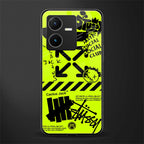 neon travis scott x anti social social club back phone cover | glass case for vivo y22