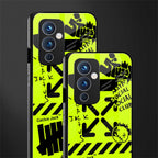 neon travis scott x anti social social club back phone cover | glass case for oneplus 9