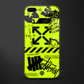 neon travis scott x anti social social club glass case for iphone 7 plus image