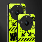 neon travis scott x anti social social club back phone cover | glass case for realme 11 pro 5g