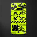 neon travis scott x anti social social club glass case for iphone 6 image