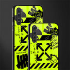 neon travis scott x anti social social club glass case for oneplus nord ac2001 image-2