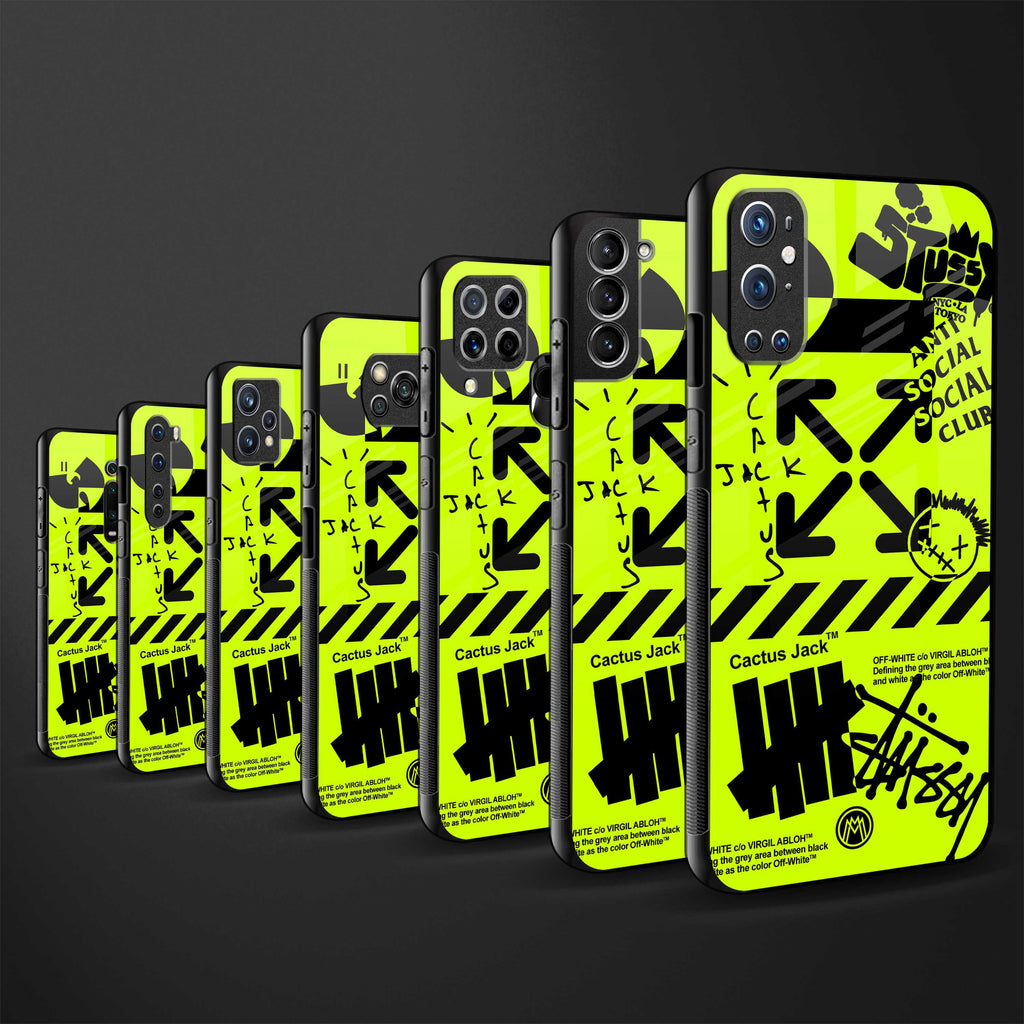 neon travis scott x anti social social club glass case for vivo y21 image-3