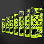 neon travis scott x anti social social club glass case for vivo y21 image-3