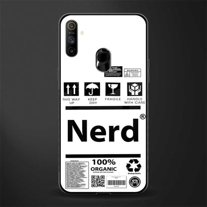 nerd white label glass case for realme narzo 20a image