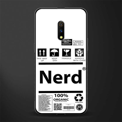 nerd white label glass case for oppo k3 image