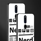 nerd white label glass case for oppo f11 pro image-2