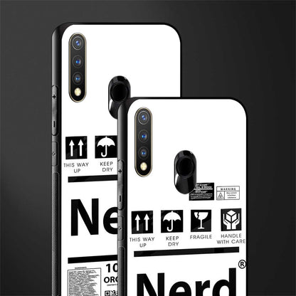 nerd white label glass case for vivo y19 image-2