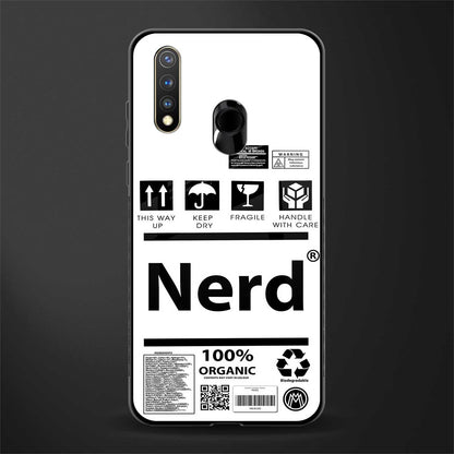 nerd white label glass case for vivo y19 image