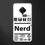 nerd white label glass case for vivo s1 pro image