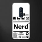 nerd white label glass case for vivo v17 pro image