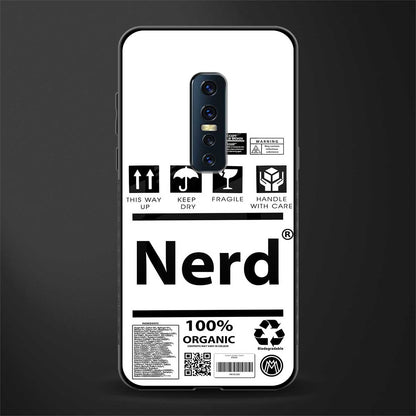 nerd white label glass case for vivo v17 pro image