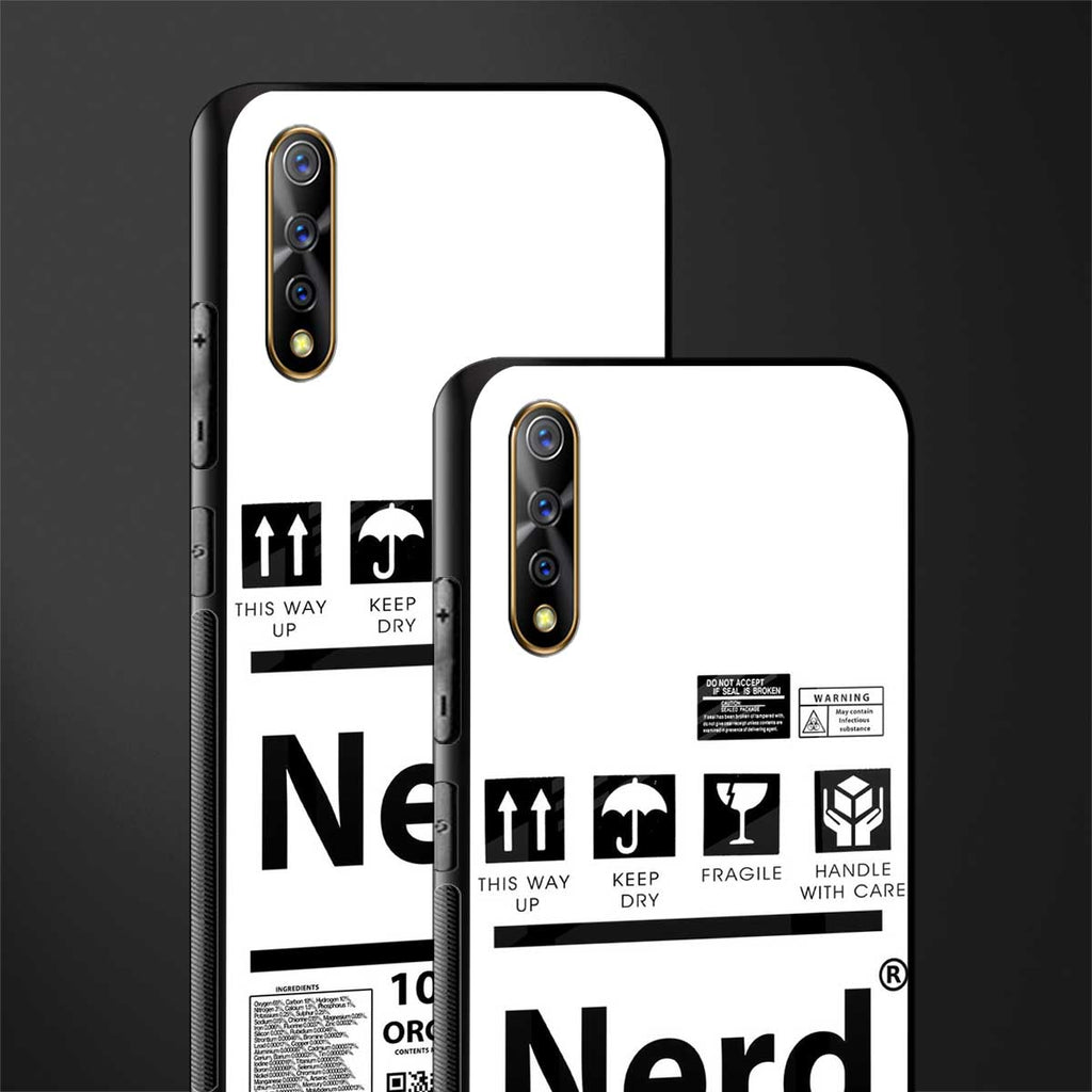 nerd white label glass case for vivo z1x image-2
