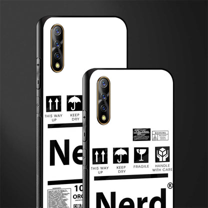 nerd white label glass case for vivo z1x image-2