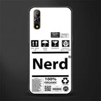 nerd white label glass case for vivo z1x image