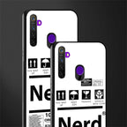 nerd white label glass case for realme 5 pro image-2