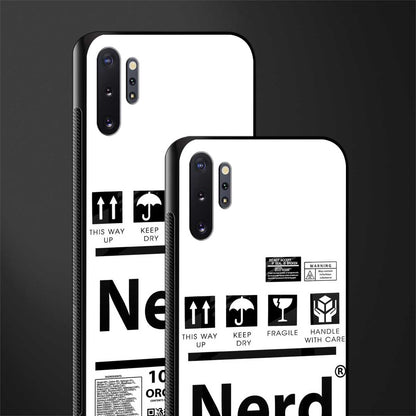 nerd white label glass case for samsung galaxy note 10 plus image-2