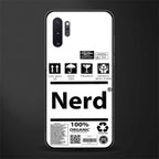 nerd white label glass case for samsung galaxy note 10 plus image