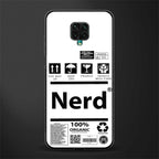 nerd white label glass case for poco m2 pro image
