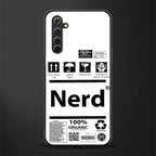 nerd white label glass case for realme 6i image