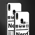 nerd white label glass case for redmi note 7 pro image-2