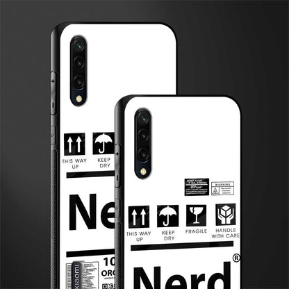nerd white label glass case for mi a3 redmi a3 image-2