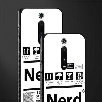 nerd white label glass case for redmi k20 image-2