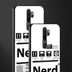 nerd white label glass case for oppo a9 2020 image-2