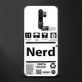 nerd white label glass case for oppo a5 2020 image