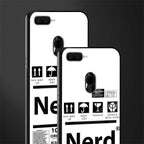 nerd white label glass case for oppo a7 image-2