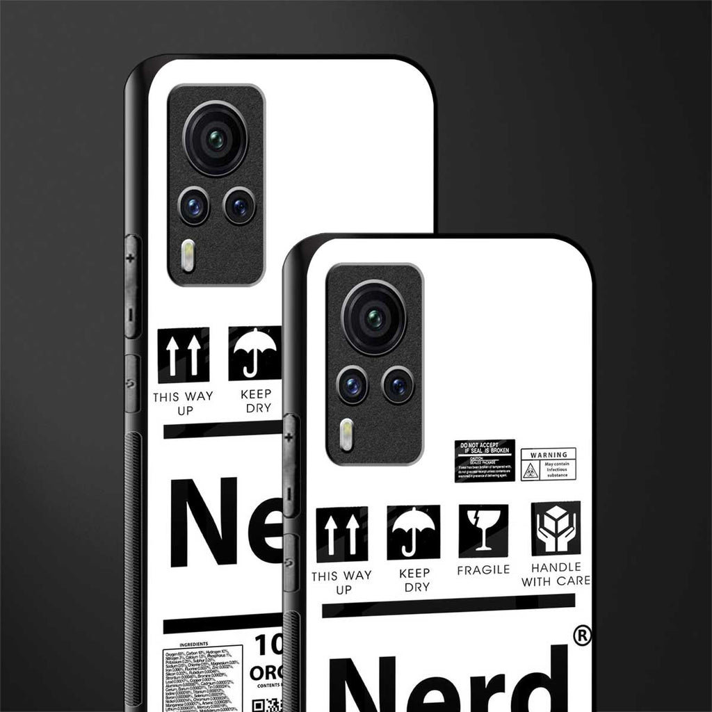 nerd white label glass case for vivo x60 pro image-2