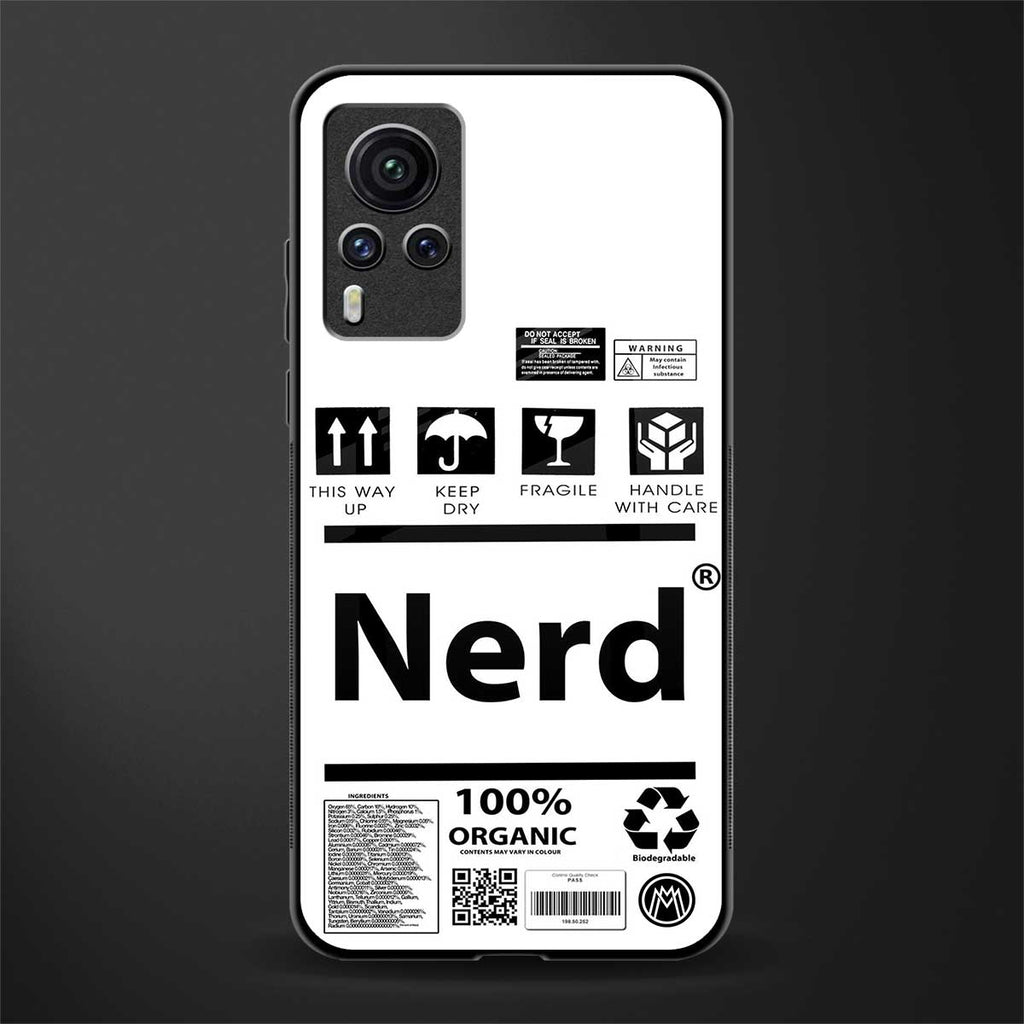 nerd white label glass case for vivo x60 pro image