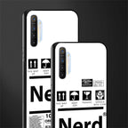 nerd white label glass case for realme x2 image-2