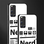 nerd white label glass case for vivo v19 image-2