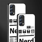 nerd white label glass case for oppo f19 image-2