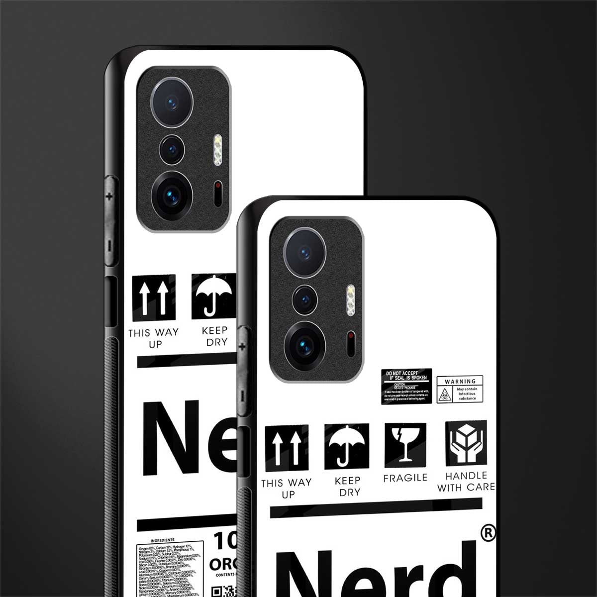 nerd white label glass case for mi 11t pro 5g image-2