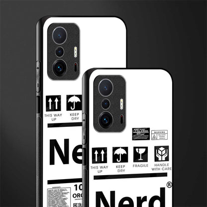nerd white label glass case for mi 11t pro 5g image-2