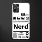 nerd white label glass case for vivo t1 5g image