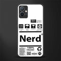 nerd white label glass case for vivo y75 5g image