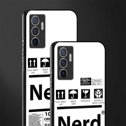 nerd white label glass case for vivo v23e image-2