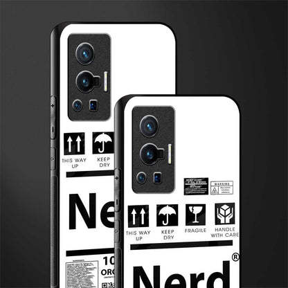 nerd white label glass case for vivo x70 pro image-2