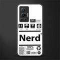 nerd white label glass case for vivo x70 pro image