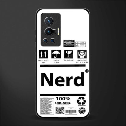 nerd white label glass case for vivo x70 pro image
