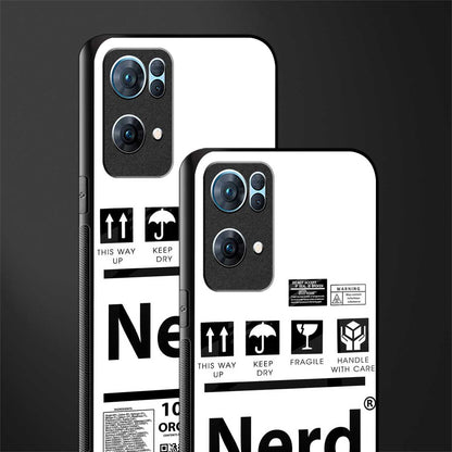nerd white label glass case for oppo reno7 pro 5g image-2
