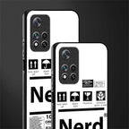 nerd white label glass case for xiaomi 11i 5g image-2